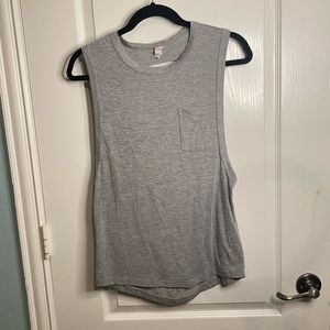 Distressed oversized Athletic Muscle Tank Sz XS